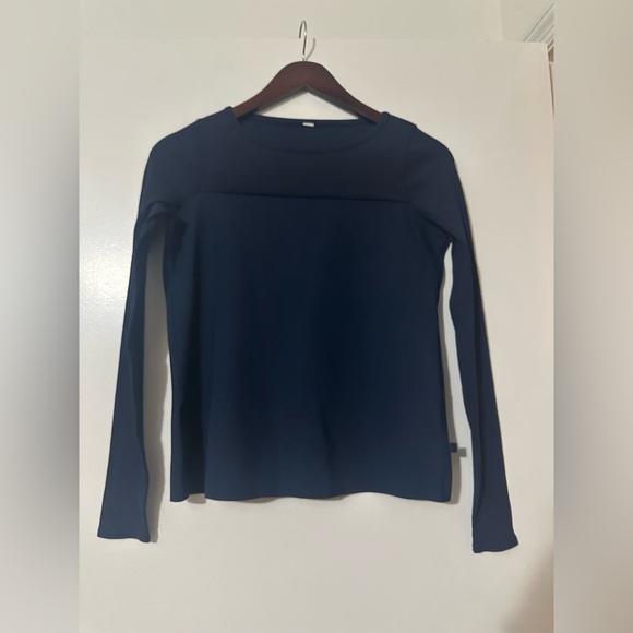 Lululemon Out Of This World Long Sleeve Inkwell Navy Size 4 - Picture 6 of 10